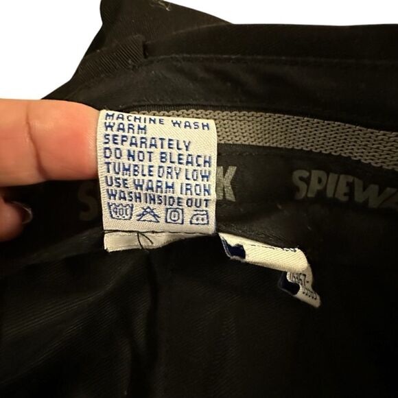 Spiewak ~ Black Cargo Pants ~ size 28 ~ Poly/Cotton Blend - Picture 13 of 16